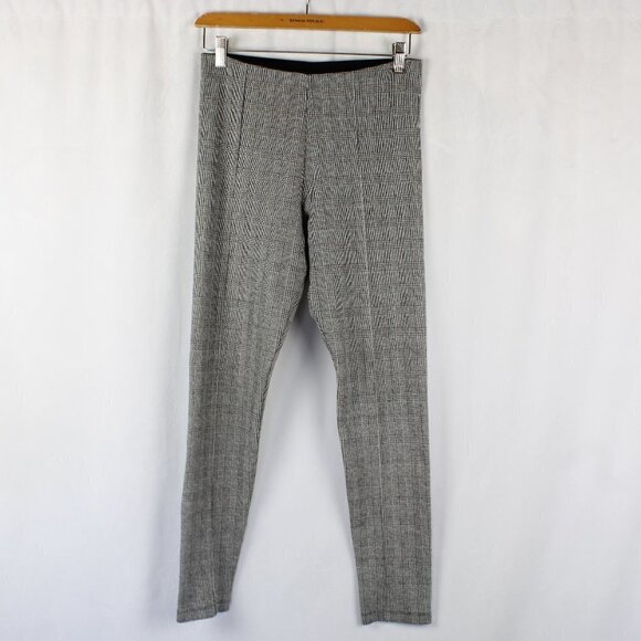 Zara Gray Houndstooth Leggings Trousers - Picture 1 of 5
